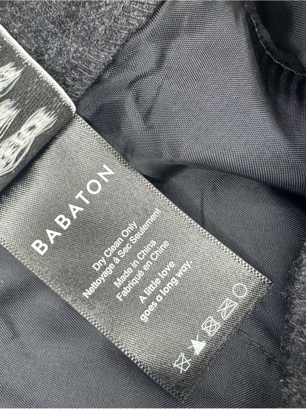 Babaton Stretch Wool Cashmere Pants Charcoal Grey Size 0 - Picture 4 of 6